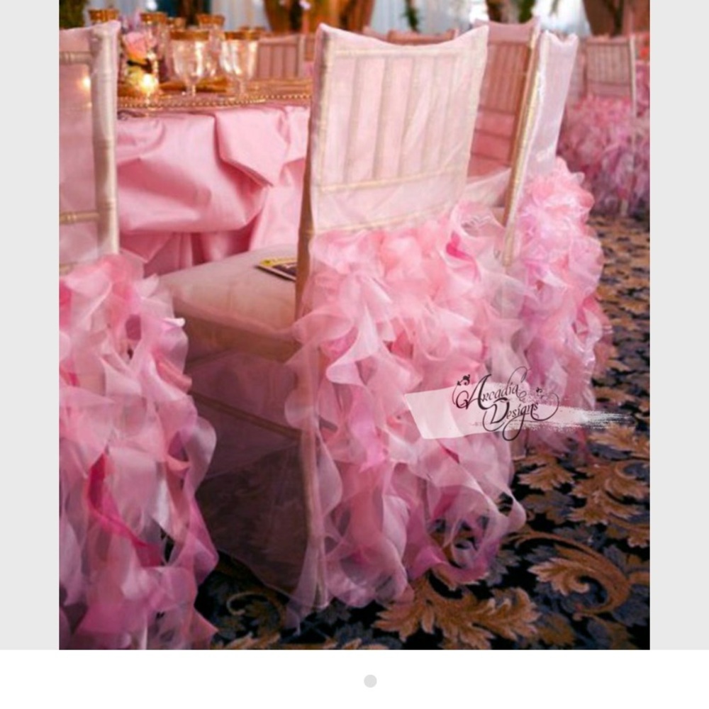 Solid Pink willow Chair Cover !!💖